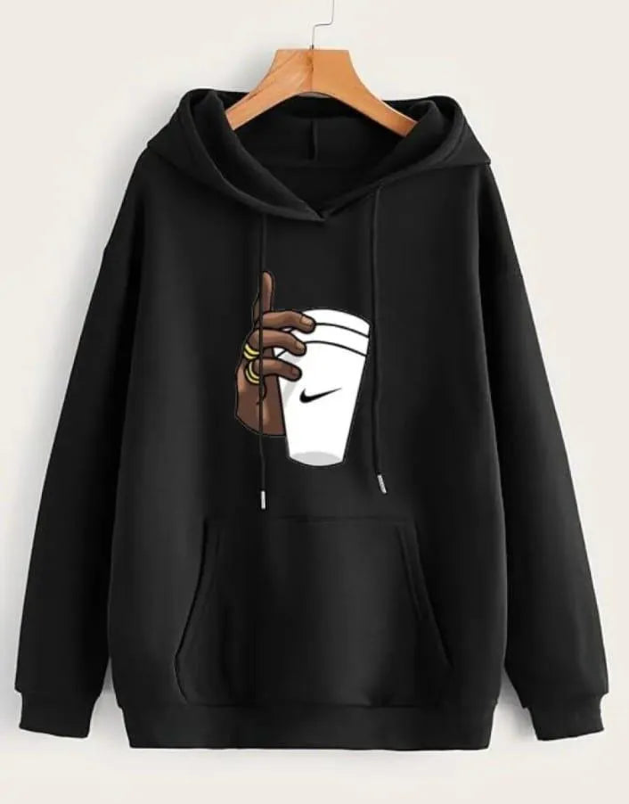 1 Pc Men's Fleece Printed Hoodie