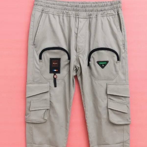 1 Pc Men's Cotton Printed Cargo Pants